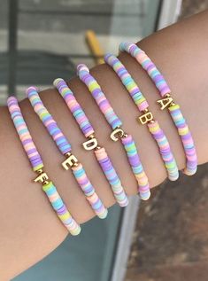 PULSERAS Pulseras Kandi, Preppy Bracelets, Preppy Jewelry, Beaded Necklace Diy