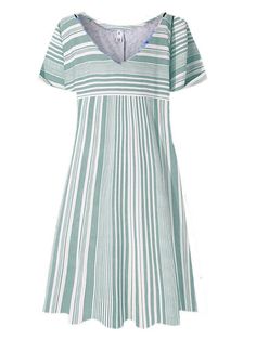 Women's Short Sleeve V-neck Graphic Striped Midi Dress Yellow Midi Dress, V Neck Midi Dress, Striped Midi Dress, Red Midi Dress, Green Midi Dress, Black Midi Dress, Printed Shorts, Plus Size Outfits, Polka Dot