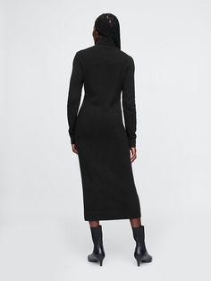 CashSoft Turtleneck Maxi Sweater Dress