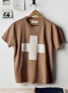 the "plus" tee in fatigue brown Affordable Cotton T-shirt For Fall, Cheap Casual Organic Cotton Shirt, Thrift Bundle, Imogene Willie, Pocket Tees, The Bandit, Between Friends, Tailor Shop, Denim T Shirt