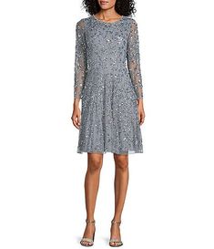 Sale & Clearance Women's Cocktail & Party Dresses | Dillard's Outfits For Short Women Curvy, October Wedding Guest Outfits, Petite Cocktail Dresses, Pisarro Nights, Cocktail Dresses With Sleeves, Gray Cocktail Dress, Winter Wedding Guest Dress, Knee Length Cocktail Dress, Below The Knee Dresses