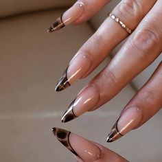 𝘕 𝘈 𝘐 𝘓𝘚. on Instagram: "i’m ready for fall nails 🤎" Alomd Nails Ideas For Fall, Almond Nails Ideas Fall 2024, Fall Sets Nails Almond, Long Almond Nails Designs Fall, Long Almond Fall Nails, Fall Nail 2024 Trends, Fall Nails Inspo Short, Fall 3d Nail Designs, Long Almond Nails Fall