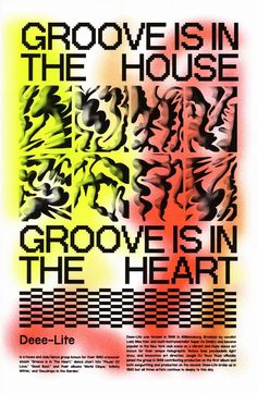 a poster with the words grove is in the house