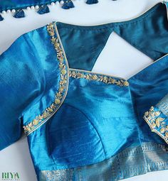 Blue Blouse Designs, Boat Neck Blouse Design, Latest Model Blouse Designs, Fashionable Saree Blouse Designs, Cutwork Blouse Designs, Blouse Design Images, New Blouse Designs