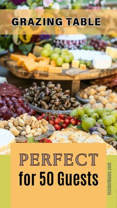 How To Plan Food For A Party, Appetizers And Desserts Party, Large Crowd Charcuterie Board, Grazing Table Ideas Engagement Party, Party Food For Large Groups, Charcuterie For A Large Crowd, Amount Of Food For Party, Apps For Large Parties, 40 Person Grazing Table