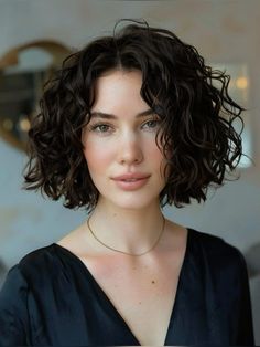 Curly Bob Haircut, Curly Bob Haircuts, Curly Bobs, Curly Cuts, Curly Cut, Curly Pixie Haircuts, Hummingbird Jewelry