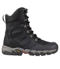 the north face men's back - to - wall hiker boots are black and grey