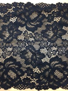 "One order quantity = 1 yard (Length) / 150CM (Width) ; Order more yards it will repeat runner connetion for each together. Stretch Chantilly lace : 90%Nylon/10%Spandex-3%) Price Sold By Yard ; Width : 8.6 \"INCHES / 22.5 CM ( +/-5%) ◆◆NOTE 1. All trims and fabrics are cut by hands, once there was a 1-2 inches shorting please understand. Due to fabric shrinkage there are a little differeces but we try our best to avoid . 2. And no matter how hard we try, there will be still a color gap between r Lace Ideas, Knit Art, Lingerie Boutique, Lace Bridal, Chantilly Lace, Bridal Lace, Lace Design, Polyester Spandex, Black Lace