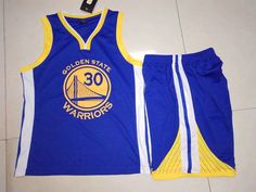 the golden state warriors jersey and shorts are on display