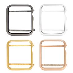 Metal Case Bezel Cover For Apple Watch Series 5 4 3 2 1 38mm 42mm 40mm 44mm Best Luxury Apple watch case bezel, to match your watch bands straps. This cover provides strong armor glass travel protection, It fits the 38mm, 40mm, 42mm, 44mm. Series 5 4 3 2 1 face screen. Gorgeous designer fashion. Give your apple watch that expensive face lift, bracelet look. Cases allow you to change the outlook of your apple watch to match any color jewelry. This apple watch case is available in many colors of b Apple Watch Colors, Apple Watch Bands Women, Apple Watch Stand, Apple Watch Series 5, Apple Watch Nike, Apple Watch Iphone, Bezel Bracelet, Pink Watch, Iwatch Apple