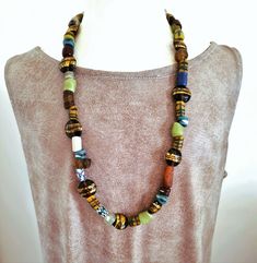 "Exquisite Antique Murano Glass & Ancient Israel beaded Multi Long Necklace. Israel Ancient beads and Murano Glass Mixed Long Necklace Very rare necklace! The beads are extremely scarce to come by! The colors in this necklace are incredible with gold illuminations on the beads. The beads are ancient beads mixed with antique Murano glass, simply beautiful Just divine Necklace Measures: can be worn up to 30 inches Don't miss out! A rare find indeed *If you have have any questions regarding this it Crazy Jewelry, Ancient Beads, Weird Jewelry, Simply Beautiful, Murano Glass, Very Rare, Long Necklace, 5 Star, Customer Service