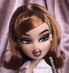 Bratz Face, Bratz Doll Makeup, Makeup Drawing, Doll Aesthetic