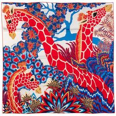 Hermès new Three graces silk scarf. BLue , red, white. Hand rolled edges. Comes with original box. The Three Graces, Three Graces, Square Silk Scarf, Silk Accessories, Hermes Scarf, Blue Scarf, Scarf Women, How To Wear Scarves, Scarf Design