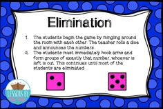 a blue and white polka dot background with pink dices on it, which are in the