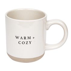 PRICES MAY VARY. DETAILS: 14oz stoneware style mug with designs on both sides. Our stoneware mugs are microwave safe and dishwasher safe. Avoid abrasive cloths when cleaning. Use caution when removing the mug from the microwave. Dimensions: 3.31" x 3.93" (5.19" w/handle). Designed in the USA, imported. HAND-CRAFTED: Each piece is hand-crafted, making the character of each mug perfectly unique. There may be slight variations in each stoneware coffee mug. The stoneware material has heat-retaining Mugs With Quotes, Water Decor, Rustic Mugs, Sweet Water, New Job Gift, Job Gifts, Choose Joy, Quality Coffee, Stoneware Mugs