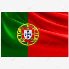 the flag of portugal waving in the wind with wavy fabric, background, color, pattern png and psd