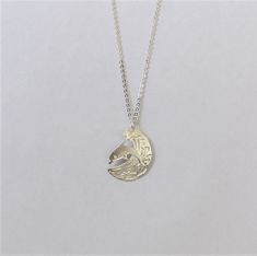 Wave riding dolphin "Nai'a He'e Nalu" in gold or sliver plated on 18" chain. About the size of a quarter. Original copyright design. Made in Hawaii Our plating process has been perfected over many years. The chain and the charm will not chip or flake over time. Dolphin Necklace, Nalu, Dolphins, Silver Necklaces, Hawaii, 18k Gold, Gold Necklace, Plating, Chain