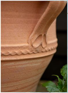 Winter Gardening Tools - - Hand-thrown terracotta plant pots for your great outdoors- Crafted in a specialist Cretan workshop - Each has subtle etched detailing and traces of their handmade nature- A beautifully earthy foil to verdant flora Terracotta Garden Pots, Rustic Terracotta Pots, Terra Cotta Pots Garden, Zinc Planters, Terra Cotta Pottery, Gardening Tool Kit, Winter Gardening, Hand Trowel, Garden Rake