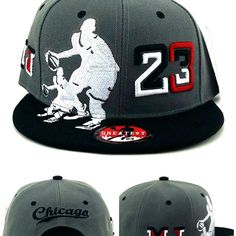 Brand New Polyester Chicago Greatest 23 Mj Dribbler Snapback Hat. Basketball Silhouettes And 23 On Dark Gray Crown. Great Look With Mj On Side, Chicago Script On Back. One Size Fits Most. Snapback Hats Like These Normally Retail For $29 Plus Shipping, But You Can Take Advantage Of This One For Only $20!!! Hat Has All Logos And Letters On Crown Embroidered, Stitched On. Let's Go, Chicago!!! Gray Flat Bill Hat For Streetwear, Adjustable Gray Hat For Sports Events, Hip Hop Snapback Hat For Sports Events, Gray Snapback Hat For Baseball Season Sports Events, Gray Snapback Hat For Baseball Season Streetwear, Sporty Gray Hats For Streetwear, Gray Visor Hat For Sports Events, Gray Flat Brim Hat For Streetwear, Gray Urban Snapback Hat For Streetwear