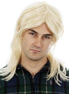 PRICES MAY VARY. ULTIMATE MULLET WIGS FOR MEN : Every Redneck 80's MacGyver Party needs Men is Mullet Wigs! Just add your 80s clothes for men, merica hat, headband, holder, grab your and hillbilly shirt and party all day man. LOOKS LIKE REAL HAIR: We use our own MatteSilk Fiber, so your wig is softer, thicker and more realistic than other wigs. We photograph our own models, so you get the same wig as shown in our photos. ADJUSTABLE WIG CAP FITS ALL SIZE HEADS: Thanks to our comfortable StretchNe Guys 80s Costume, Joe Dirt Costume, Blonde Mullet, Mullet Wigs, Wigs Men, Mens Mullet, 80s Costumes, Wigs For Men, 80s Clothes