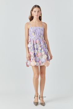 Get ready to turn heads in our Floral Embroidered Mini Dress. The delicate floral embroidery adds a feminine touch to this must-have dress. With a mini length and fitted bust this dress is perfect for flaunting your curves. The shoulder straps provide a comfortable and secure fit making this the ultimate dress for any occasion. Perfect for a day out or a special event this dress is both trendy and timeless. Stand out from the crowd in our Floral Embroidered Mini Dress. Order yours now and be the Embroidery Mini, Embroidered Mini Dress, Dress Order, Lilac Dress, Outerwear Outfit, Tweed Dress, Romper With Skirt, Dress Cuts, Clothes Collection