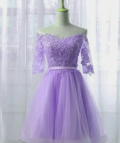 Quinceanera Dama Dresses, Purple Dress Short, Prom Dress Elegant, Wedding Dressses, Elegant Dresses Short, School Dance Dresses, Dama Dresses, Prom Dresses Elegant