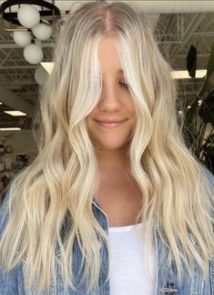 90s Blonde Long Blonde Hair With Short Layers, Blonde Hair No Filter, Cali Blonde Hair, Warm Platinum Blonde Hair, Buttery Blonde Hair, 90s Blonde, Beachy Blonde Hair, Cream Blonde, Blond Hairs