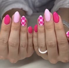 Checkered Nails, Western Nails, Nails Yellow, Red Valentine, Nails 2024