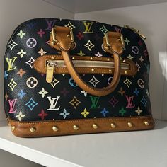 Authentic Louis Vuitton Alma - Black Murakami This Listing Is Created For A Live Show - Please Join For Details On Condition And Live Show Prices. Live Show, Louis Vuitton Bags, Authentic Louis Vuitton, Louis Vuitton Bag, Bag Lady, Louis Vuitton, Color, Black