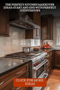 the kitchen is clean and ready to be used as a counter top for cookbooks