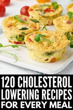 With 120 cholesterol lowering meals to choose from, these cholesterol diet recipes are an easy and delicious way to boost your heart health! Cholesterol Lowering Recipes, Cholesterol Free Recipes