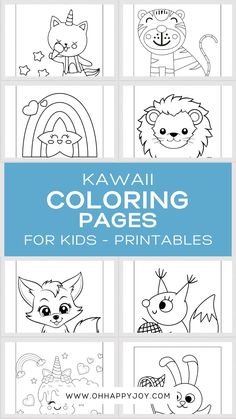 Cute Coloring Pages Free Cute Coloring Pages, Cute Coloring Pages For Kids, Kawaii Coloring Pages, Free Download Printables, Time Activity, Quiet Time Activities, Abc Printables, Printable Numbers