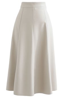 A-line Skirt, Rok A Line, A Line Skirt Outfits, Elegant Skirts, Modest Fashion Outfits, White Skirt, 5 S, Skirt Design, Modest Outfits