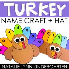 turkey name craft and hat for kids