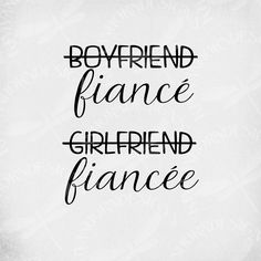 some type of lettering that says boyfriend and girlfriend