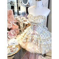 43211348213807|43211348246575|43211348279343|43211348312111 White Fairy Kei Dress For Spring, Cream Fairycore Dress With Ruffles, Fairycore Cream Dress With Ruffles, Fairycore Sleeveless Fairy Dress For Wedding, Sleeveless Fairycore Fairy Dress For Wedding, Sleeveless Fairycore Dress For Wedding, White Sleeveless Fairycore Dress, White Fairy Kei Dress For Summer, Cream Fairycore Party Dress