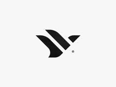 a black and white logo with the letter y