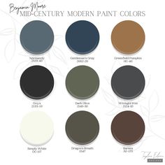 the color scheme for mid century modern paint colors