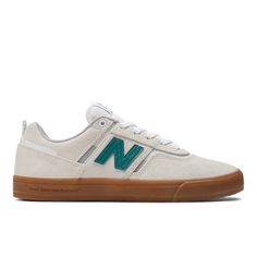 Jamie Foy's first pro model shoe for New Balance Numeric offers a more durable and breathable take on the traditional vulcanized skate shoe. Jamie Foy 306, Sea Salt Green, Nb Sneakers, Jamie Foy, Teal Shoes, New Balance Numeric, Skate Shoe, Skateboarder, Green Shoes