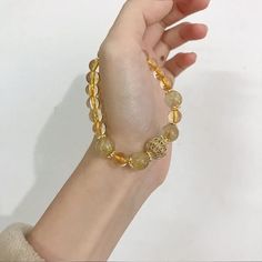 Women Fashion Bracelets  Globally ✓ Request Custom Products of Your Choice ✓ Free Shipping ✓ Returns ✓ Shop Now - KafPoint Citrine Beads, Crystal Beads Bracelet, Natural Stone Bracelets, Citrine Crystal, Long Periods, Citrine Gemstone, Beads Handmade, Bracelets For Women, Strand Bracelet