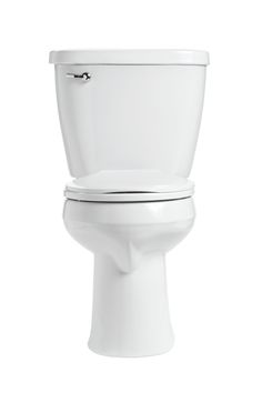 a white toilet bowl with the lid up