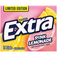 extra pink lemonade chewing gum