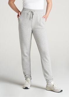 Wearever Slim-Fit High-Waisted Sweatpants. These sweatpants for tall women offer a trendy take on a beloved style with extra-long lengths to fit your frame. Basic Everyday Sweatpants With Elastic Waistband, Basic Jogging Bottoms, Basic Jogging Bottoms With Elastic Waistband, Basic Loungewear Pants With Comfort Waistband, Basic Comfort Waistband Lounge Pants, Basic Jogging Pants With Ribbed Waistband, Basic Jogging Pants With Elastic Waistband, Lounging Sweatpants With Tapered Leg And Ribbed Waistband, Everyday Sweatpants With Elastic Waistband