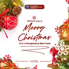 a merry christmas and a prosperous new year greeting