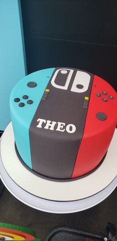 there is a cake made to look like a video game controller