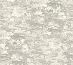 Magnolia Home Homestead Toile Wallpaper Gray Homestead Wallpaper, Off White Wallpapers, Stripped Wallpaper, Toile Wallpaper, A Street Prints, York Wallpaper, How To Install Wallpaper, Storing Paint, 1% Wallpaper