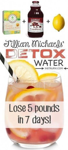 Detox Cleanse Water, Detox Cleanse Recipes, Cranberry Detox, Detox Water Recipe, Full Body Detox, Smoothie Detox, Natural Colon Cleanse, Detox Water Recipes, Jillian Michaels