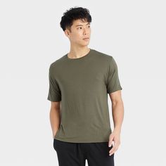 This Hanes Premium Short Sleeve Crew Neck Sleep Tee is styled with an athletic fit. The combination of Modal and Spandex fabrications makes for a smooth and comfortable fit against the skin. Perfect for relaxing both day and night. Machine washable, offered in five sizes; small, medium, large, XL and 2XL. Also makes the perfect gift. Color: Green. Gender: male. Age Group: adult. Pattern: Solid. Sleep Pants, Hem Style, Pajama Top, Athletic Fits, Crew Neck Tee, Lumber, White Undershirt, Breathable Fabric, Fitness Fashion