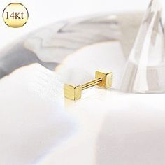 14Kt Yellow Gold Cubed Cartilage Earring Gold Cartilage Earring, Cute Cartilage Earrings, Gold Cartilage Earrings, Makeup Mirror With Lights, Cartilage Earring, Makeup Mirrors, Best Jewelry, Cartilage Piercing, Accessories Jewelry Earrings