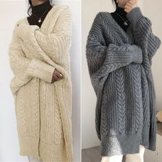 Long Sweater Cardigan, Long Sweaters For Women, Pullover Mode, Loose Coats, Suzhou, Long Sweater, Long Sweaters Cardigan, Knitted Top, Knit Fashion